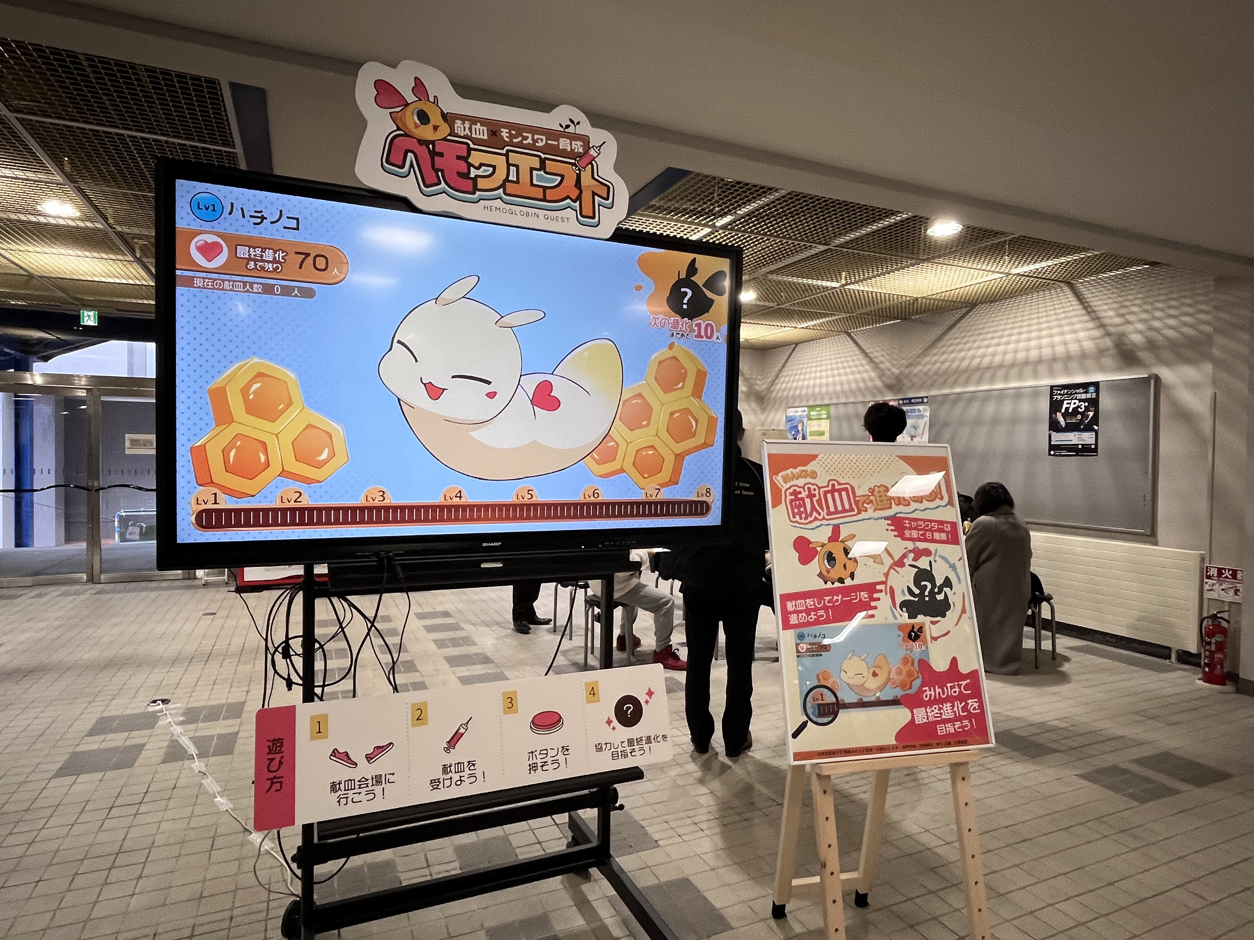 ヘモクエスト実際の展示